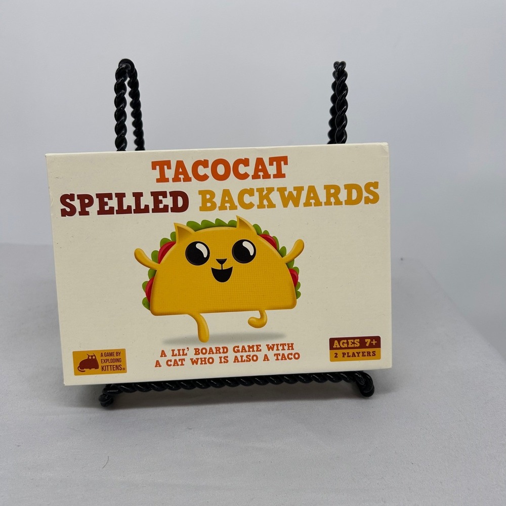 Exploding‎ Kittens TacoCat Spelled Backwards Card Game Ages 7 Plus 2 Players